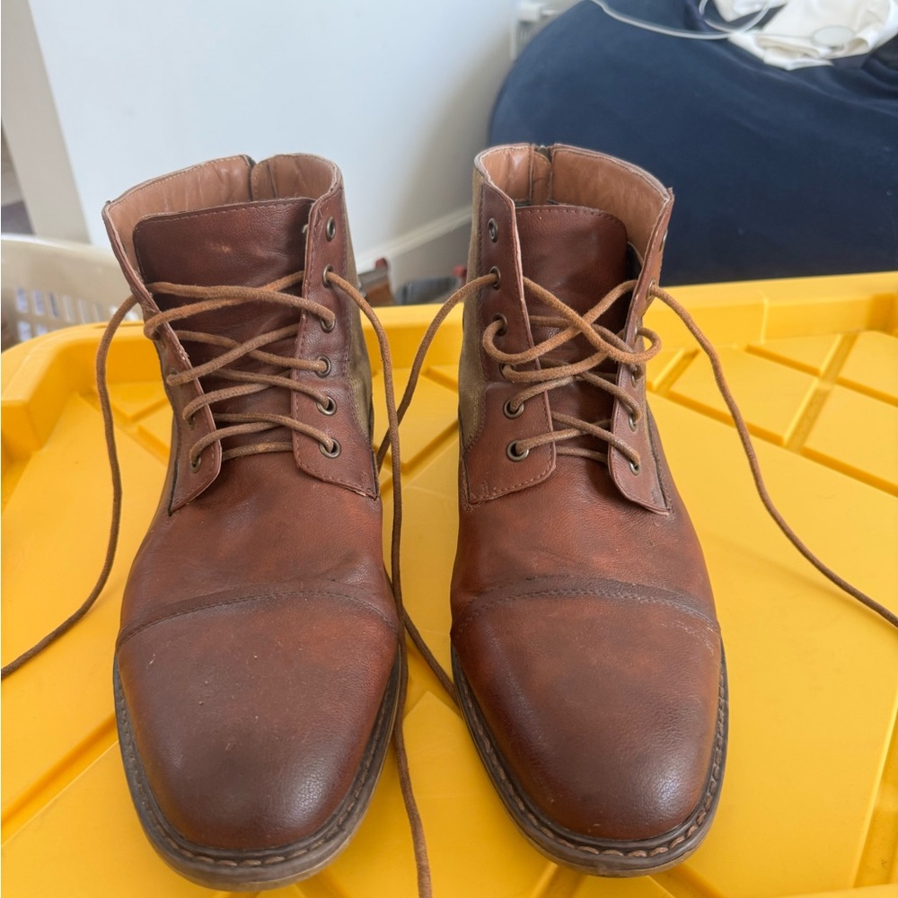 Steve Madden Men's Brown Leather Boots